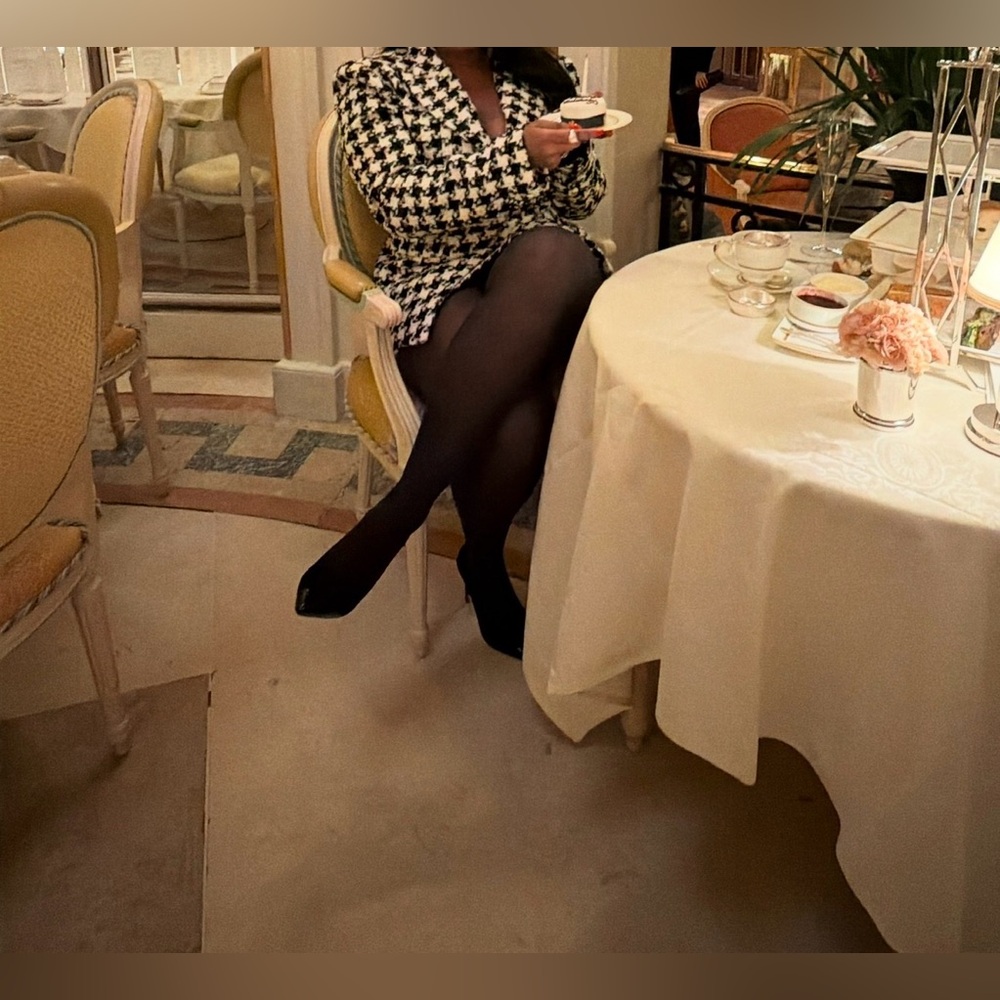 Naked Wardrobe Houndstooth Check Tweed Blazer - Picture 2 of 3